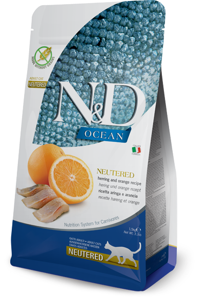 N&D Ocean Neutered Herring Orange 1,5 kg