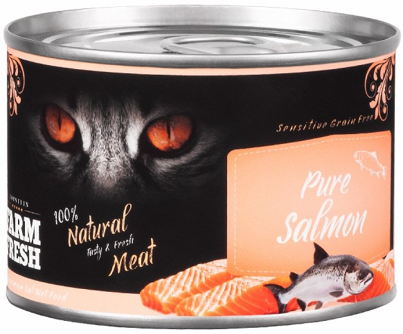 Farm Fresh čistý losos - konzerva pro kočky 200 g