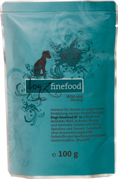 Dogz Finefood No.12 zvěřina a sleď - kapsička po psy 100 g