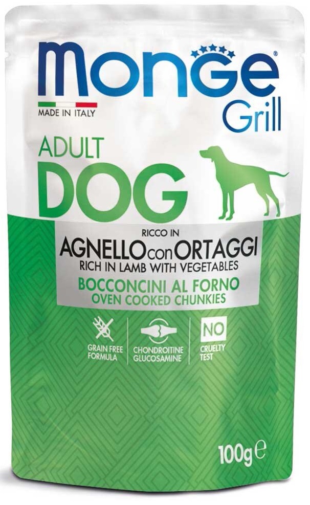 Monge Grill s jehněčím a zeleninou - kapsička pro psy 100 g