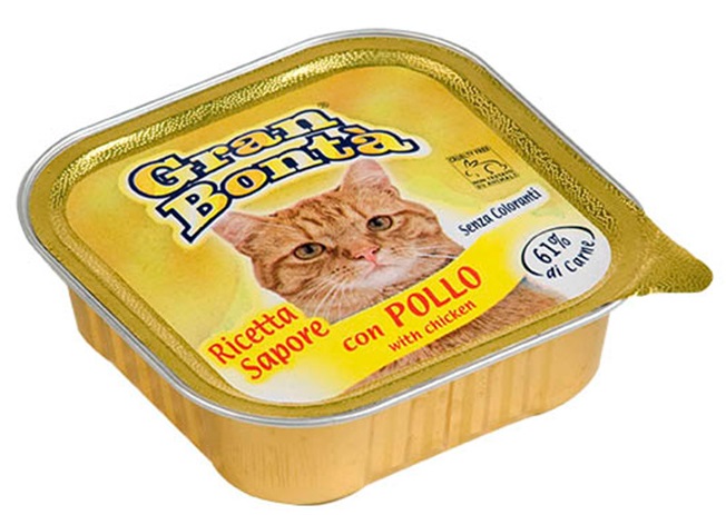 Gran Bonta paté s kuřecím - vanička pro kočky 100 g