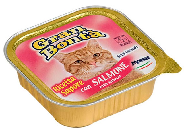 Gran Bonta paté s lososem - vanička pro kočky 100 g