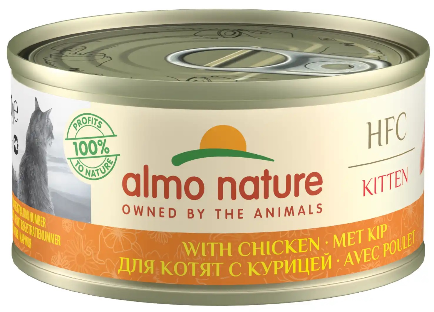 Almo Nature HFC KITTEN kuře a sýr - konzerva pro koťata 70 g