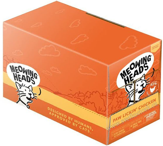 Meowing Heads Paw Lickin Chicken MULTIPACK - kapsička pro kočky 10x100 g