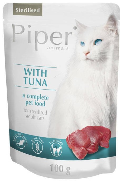 Piper Sterilised s tuňákem - kapsička pro kočky 100 g