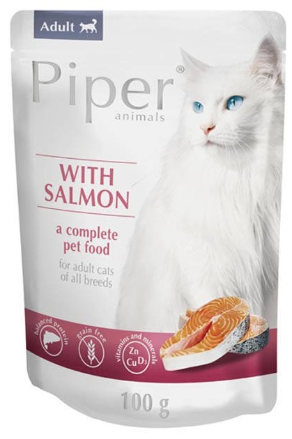Piper Adult s lososem - kapsička pro kočky 100 g