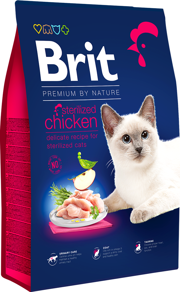 Brit Premium Cat By Nature Sterilised Chicken 800 g