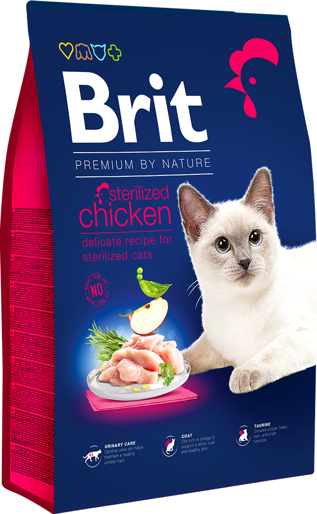 Brit Premium Cat By Nature Sterilised Chicken 300 g