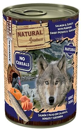 Natural Greatness losos a krůta s dýní - konzerva pro psy 400 g