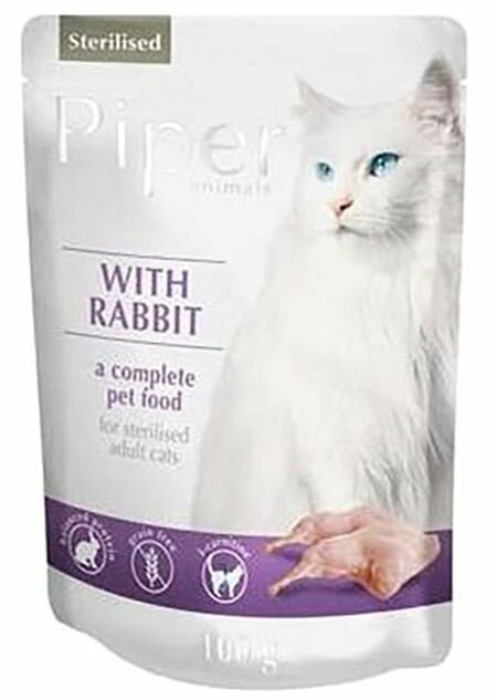 Piper Sterilised s králíkem - kapsička pro kočky 100 g