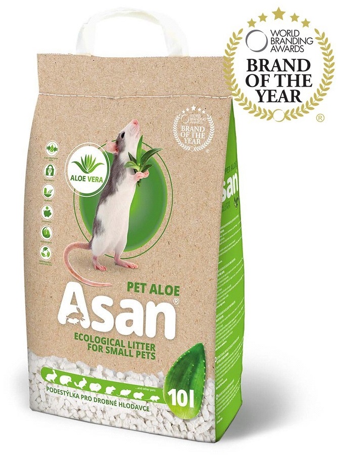 Asan Pet Aloe - stelivo pro hlodavce a králíčky 10 l