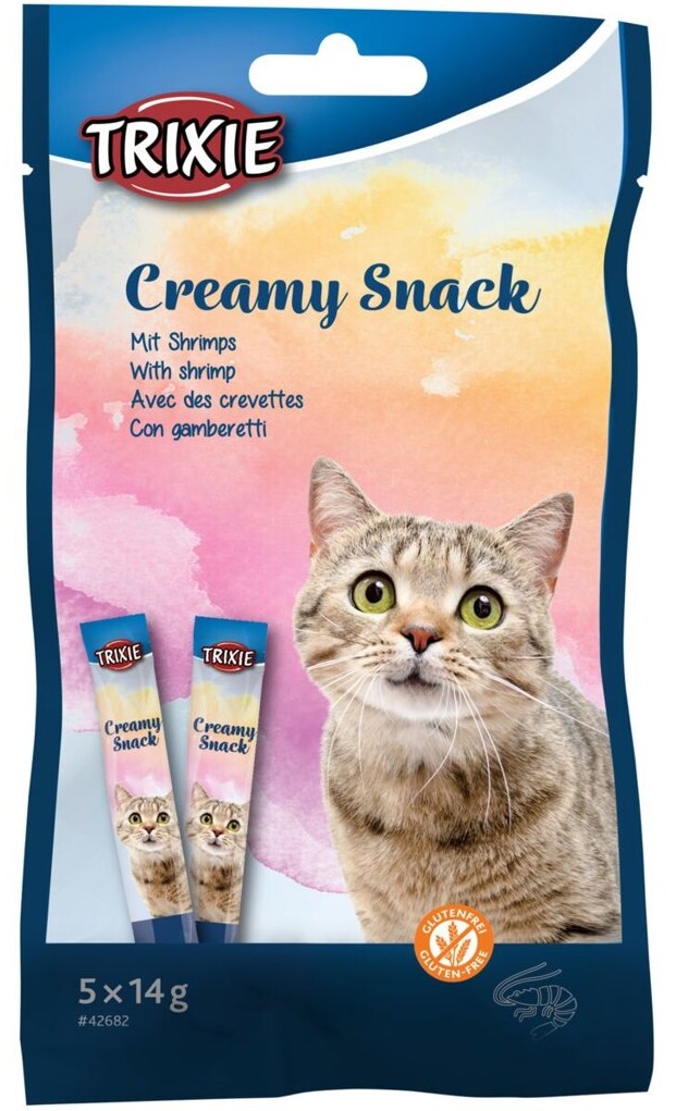 Creamy Snack s krevetami - pamlsek pro kočky 5x14 g