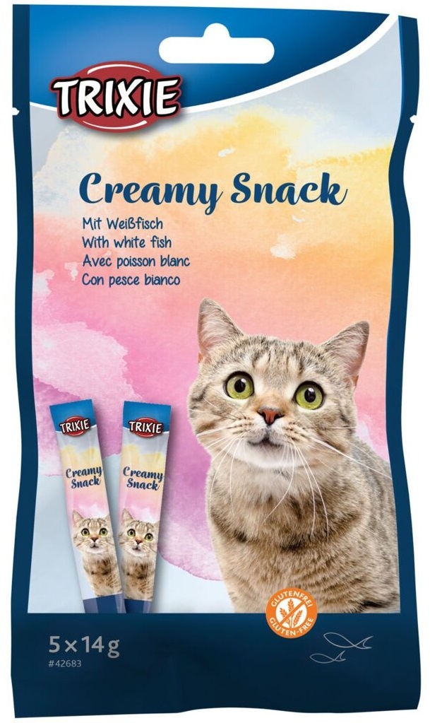 Creamy Snack s bílou rybou - pamlsek pro kočky 5x14 g