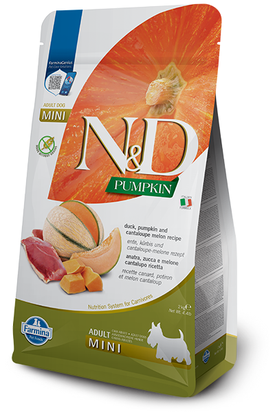 N&D GF Pumpkin Adult Mini Duck Cantaloupe 2 kg