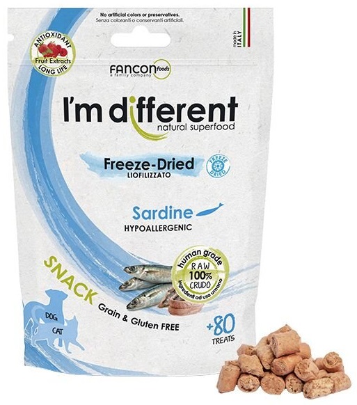 I'm different Raw Freeze-Dried sardinka - pamlsky 40 g