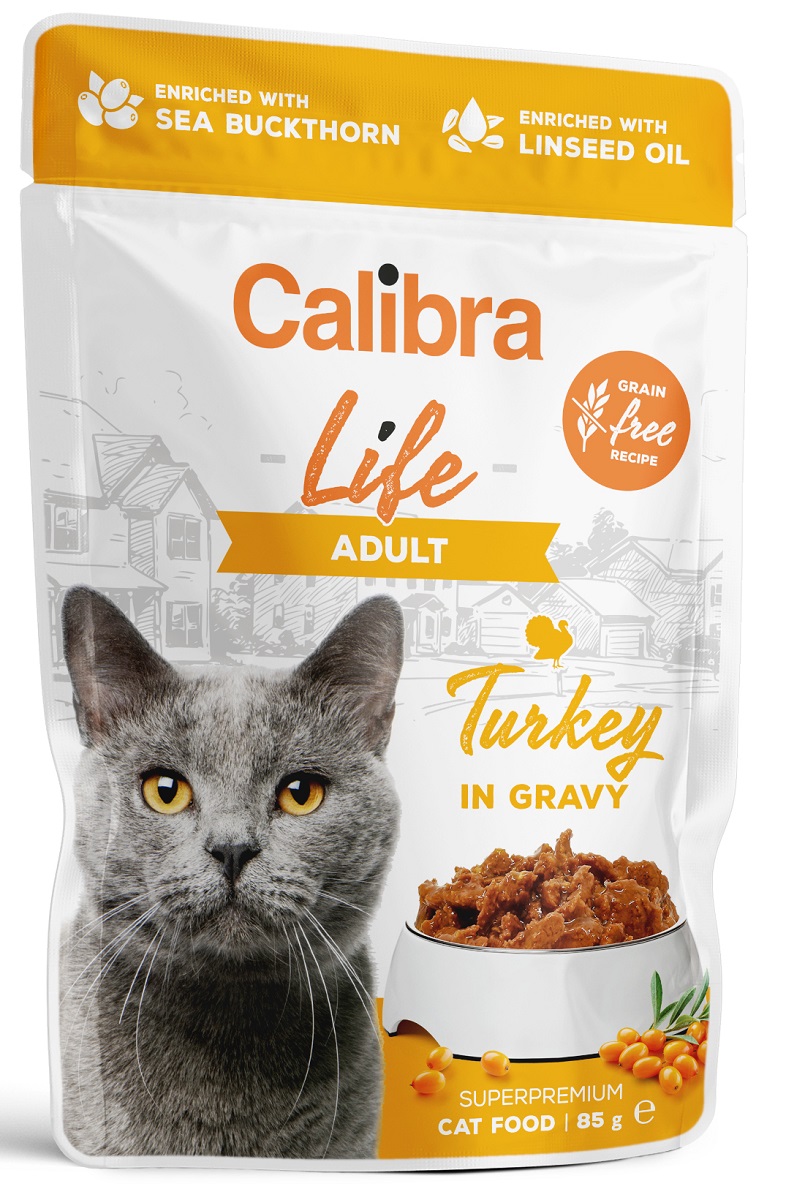 Calibra Life krůta v omáčce - kapsička pro kočky 85 g