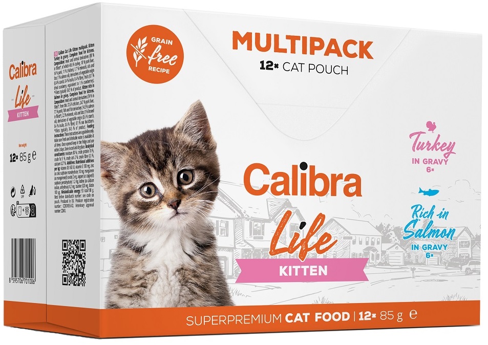 Calibra Life Multipack Kitten - kapsička pro koťátka 12x85 g