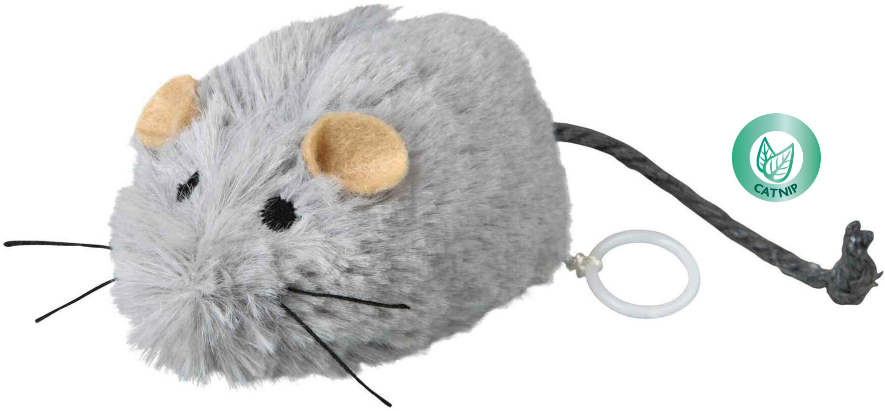 Myška všudybylka natahovací 8 cm - hračka pro kočky