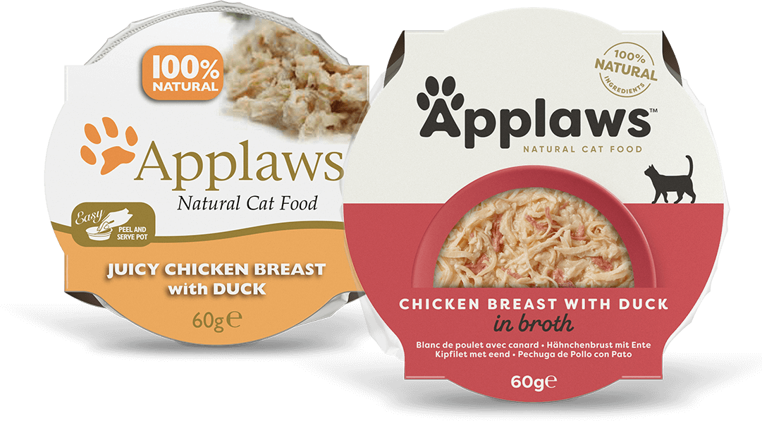 Applaws šťavnatá kuřecí prsa s kachnou - miska pro kočičky 60 g