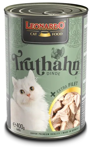 Leonardo Extra Filet krůta - konzerva pro kočky 400 g