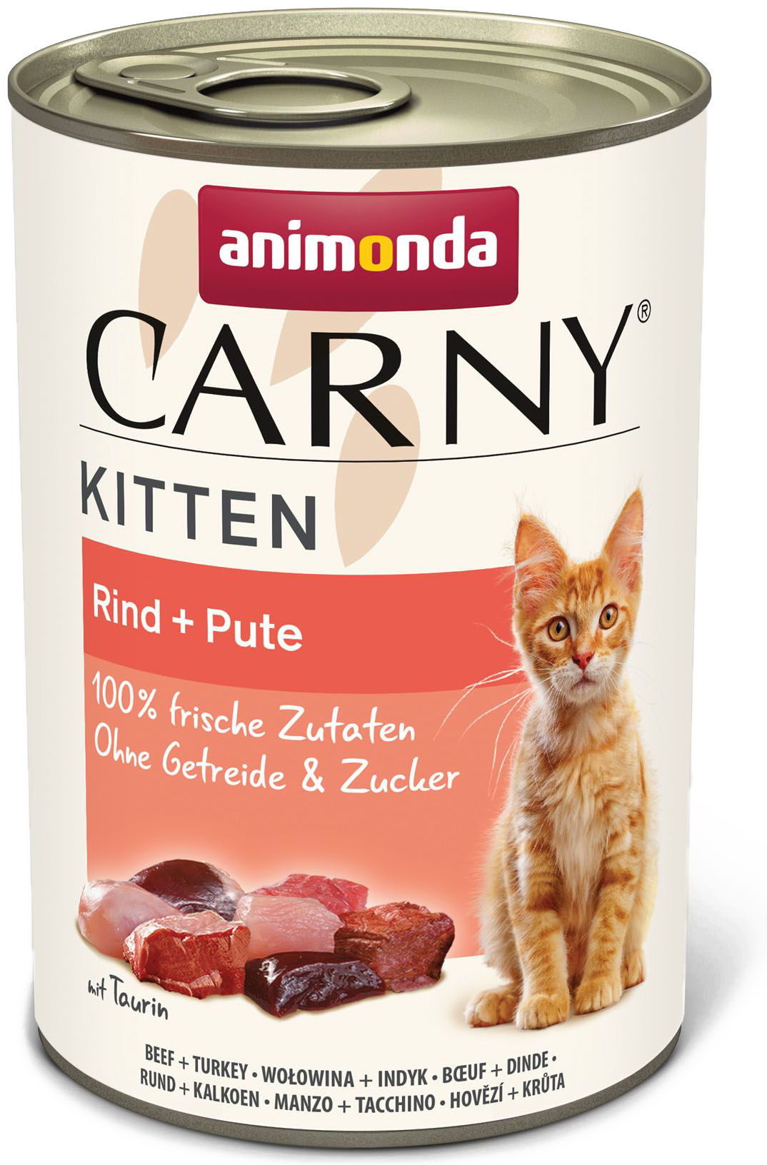 Carny Kitten hovězí a krůta - konzerva pro koťata 400 g