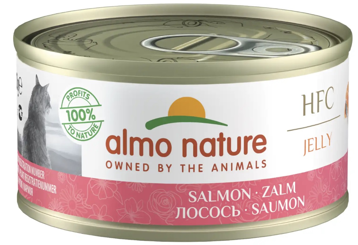 Almo Nature HFC Jelly losos - konzerva pro kočky 70 g