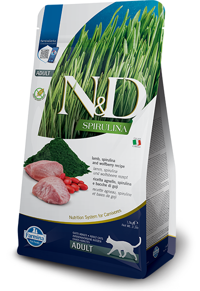 N&D Cat Spirulina Lamb Wolfberry 1,5 kg