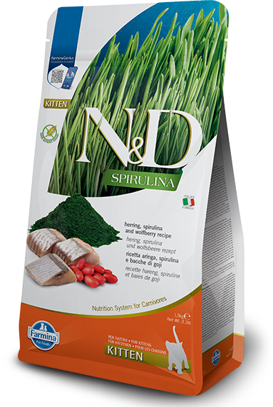 N&D Kitten Spirulina Herring Wolfberry 1,5 kg