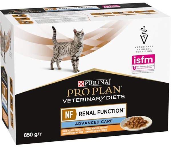 Purina PPVD Feline NF Renal Function Chicken - kapsička 10x85 g