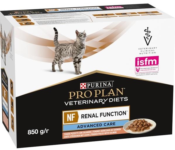 Purina PPVD Feline NF Renal Function Salmon - kapsička 10x85 g