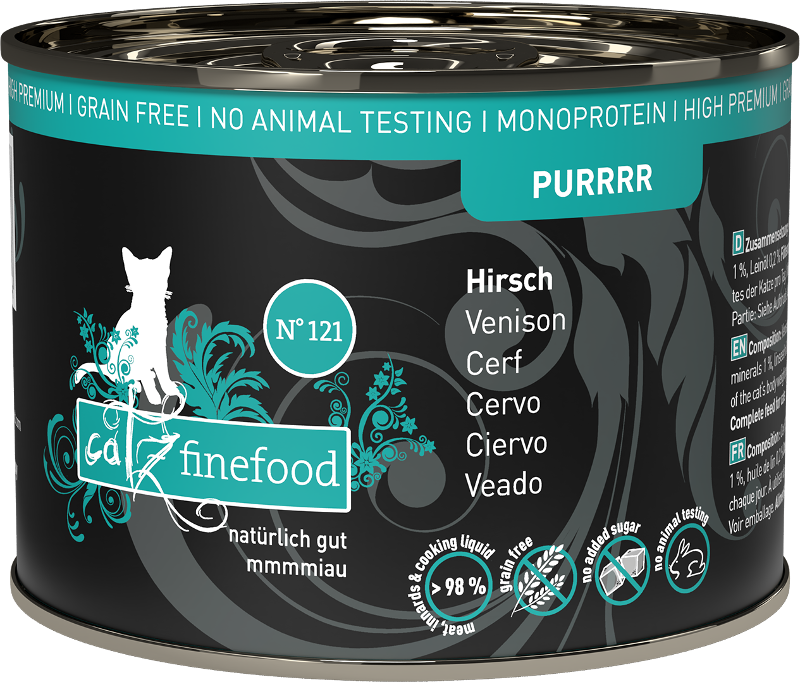 Catz Finefood Purrrr jelení maso - konzerva pro kočky 200 g