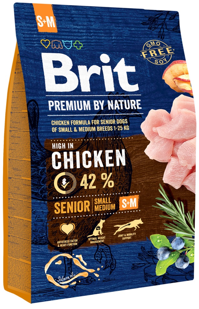 Brit Dog Premium by Nature Senior S+M Velikost: 3 kg