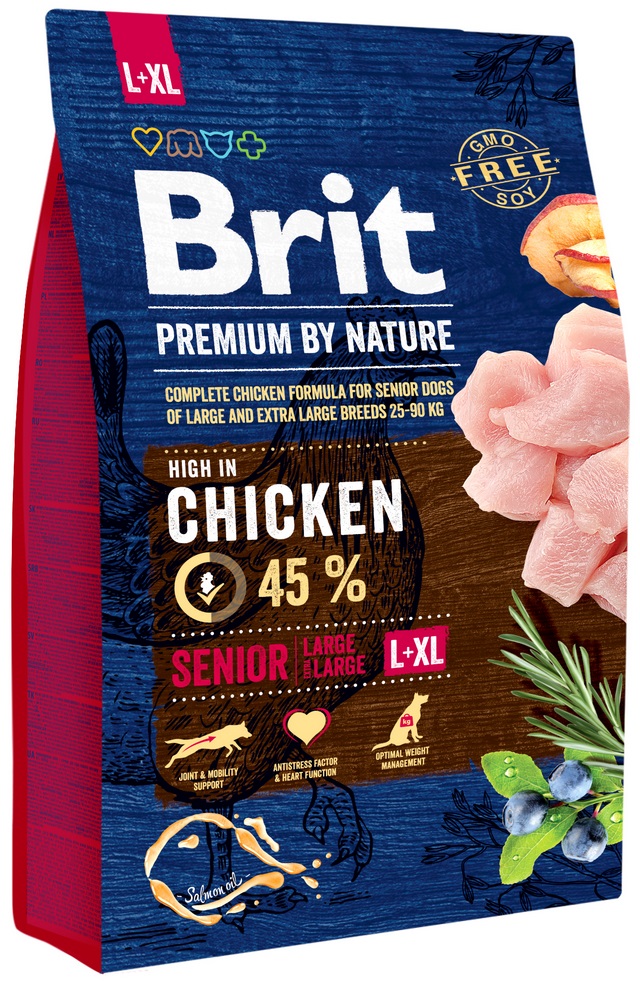 Brit Dog Premium by Nature Senior L+XL Velikost: 3 kg