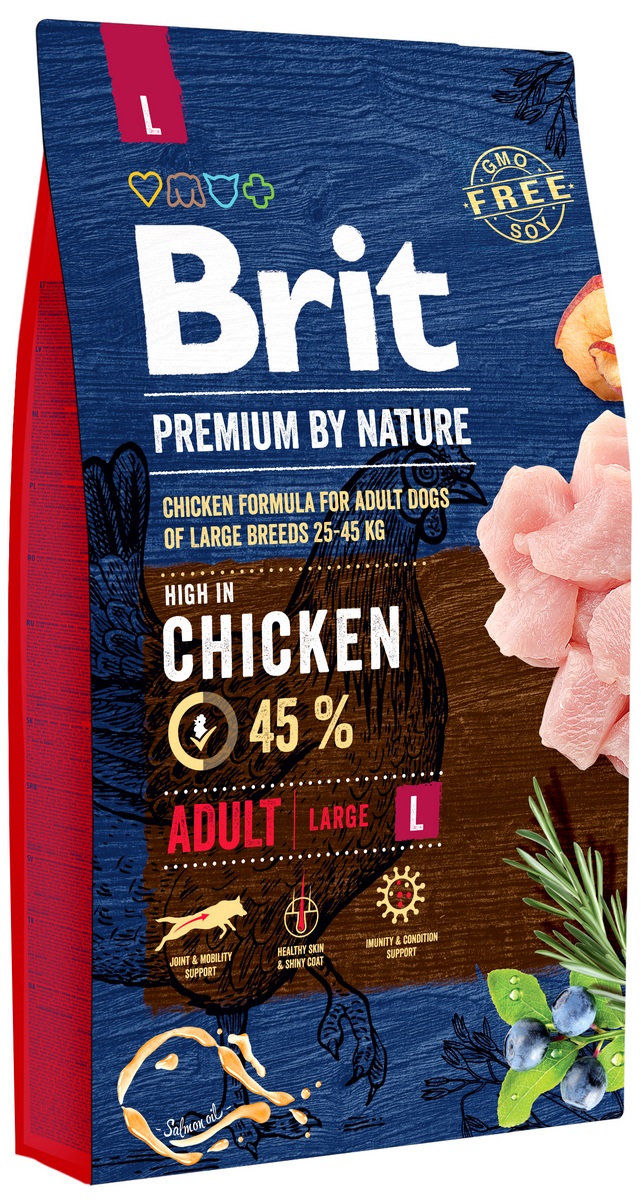 Brit Dog Premium by Nature Adult L Velikost: 8 kg