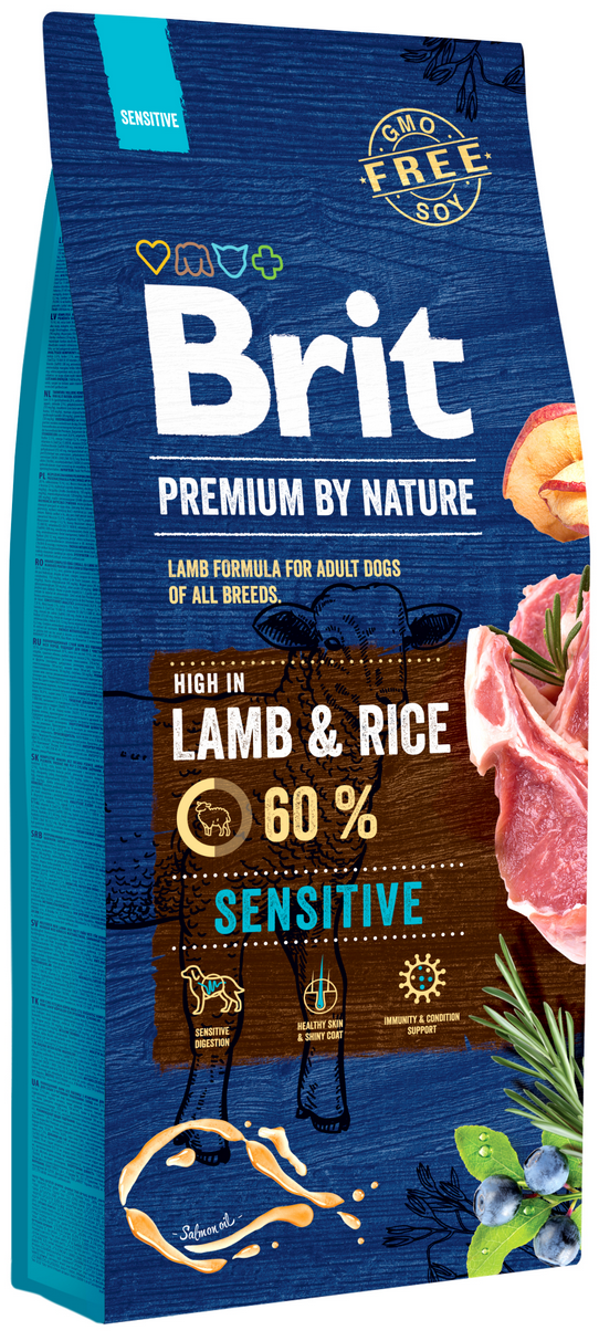 Brit Dog Premium by Nature Sensitive Lamb Velikost: 15 kg