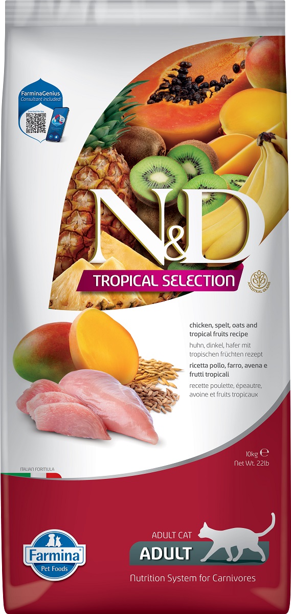 N&D Tropical Selection Cat Adult Chicken 10 kg