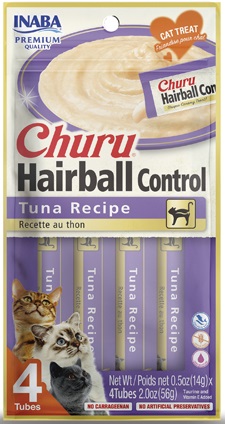 Churu Hairball - pamlsek pro kočky 4x14 g RŮZNÉ DRUHY Příchuť: Hairball tuňák