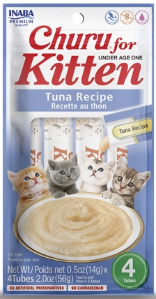 Churu Kitten - pamlsek pro koťata 4x14 g RŮZNÉ DRUHY Příchuť: Kitten tuňák