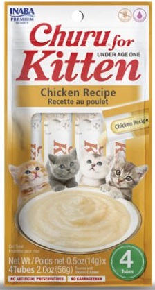 Churu Kitten - pamlsek pro koťata 4x14 g RŮZNÉ DRUHY Příchuť: Kitten kuře