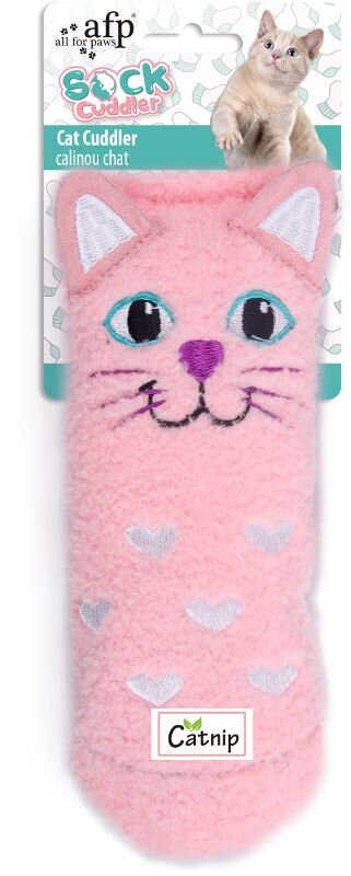 AFP růžová ponožka s catnipem - hračka pro kočky