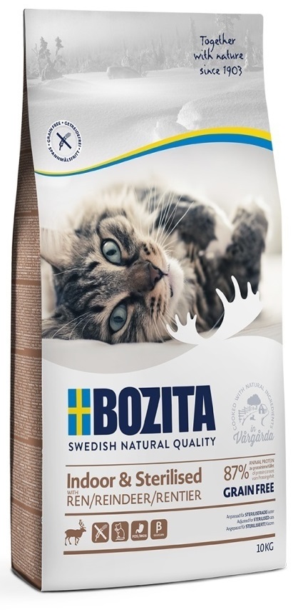 Bozita Indoor and Sterilised Reindeer GF 10 kg