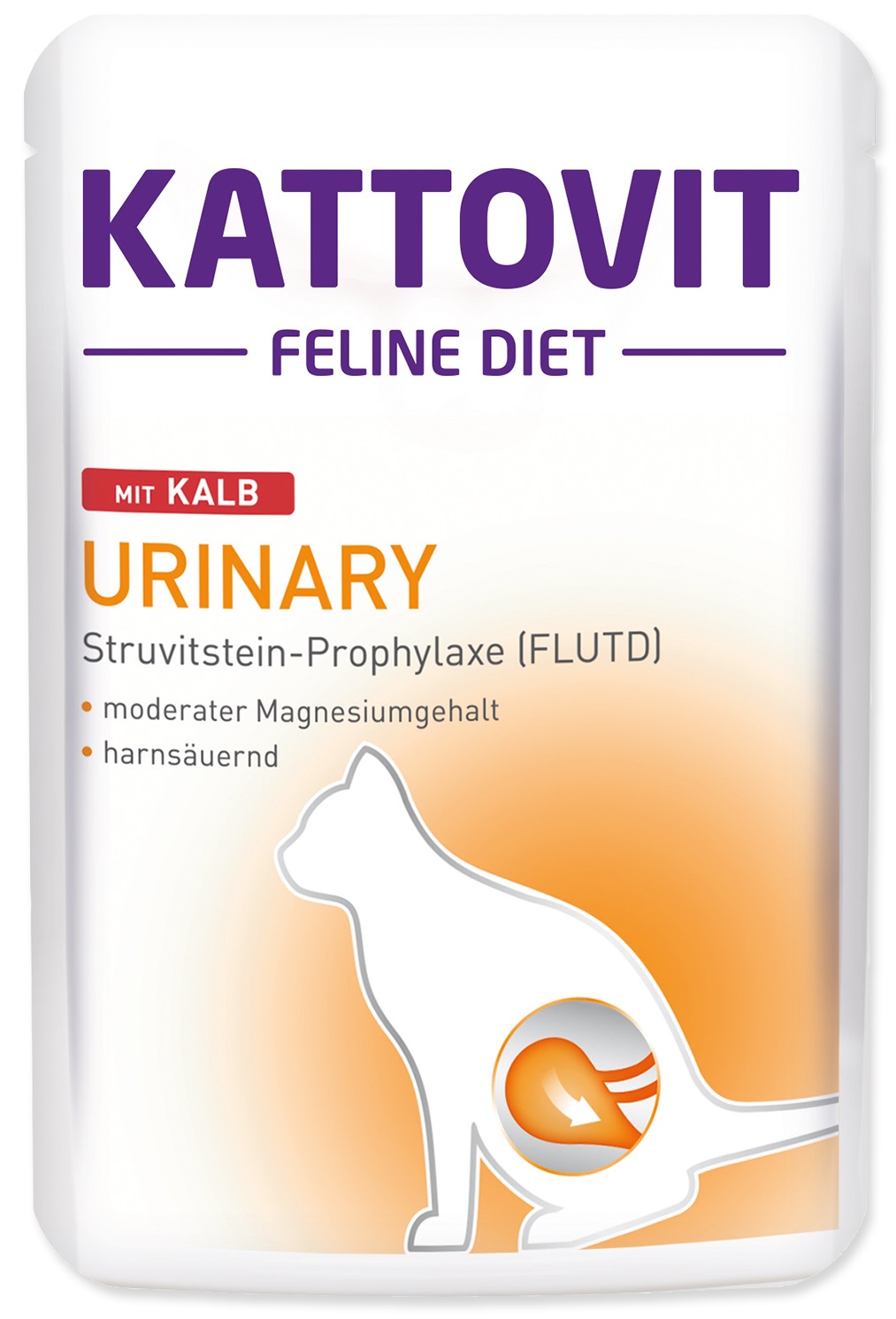 Kattovit Feline Diet Urinary telecí - kapsička pro kočky 85 g