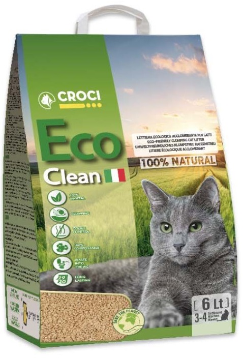 Croci ECO Clean - stelivo pro kočky 6 l