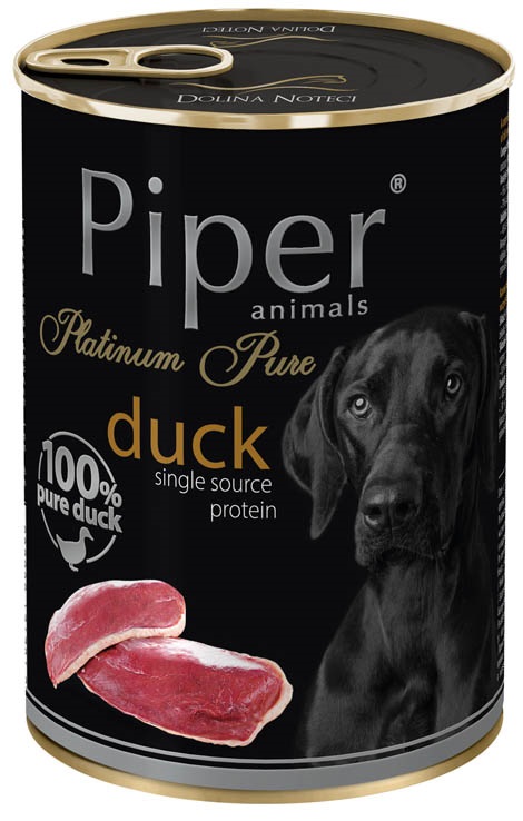 Piper Platinum Pure kachna - konzerva pro psy 400 g