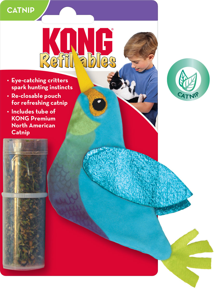 Kong kolibřík se šantou kočičí - znovuplnitelná hračka pro kočky