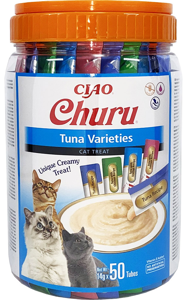 Churu box - pamlsek pro kočky multipack 50x14 g RŮZNÉ DRUHY Příchuť: tuňákové variace