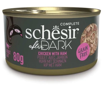 Schesir After Dark kuře se šunkou - konzerva pro kočky 80 g