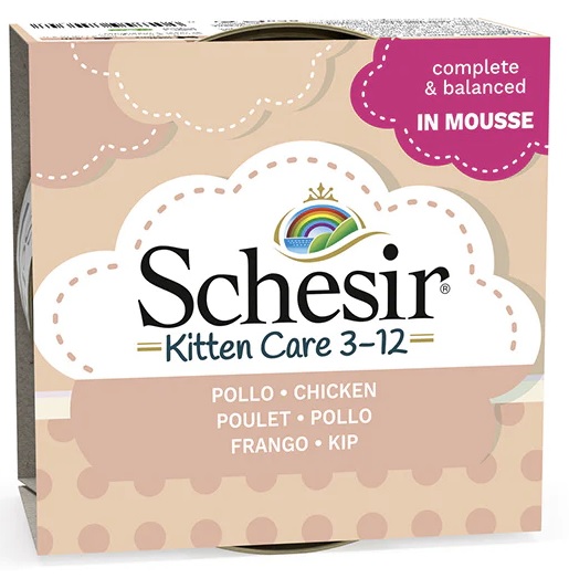 Schesir Kitten kuřecí pěna - konzerva pro koťátka 85 g