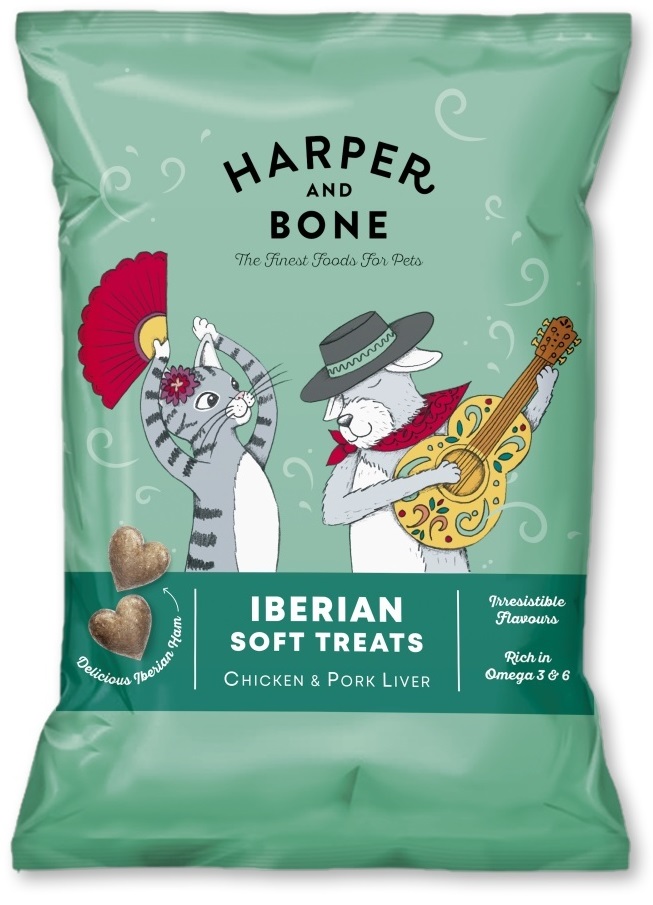Harper and Bone Iberian šunka, kuře a vepřová játra - pamlsek 90 g