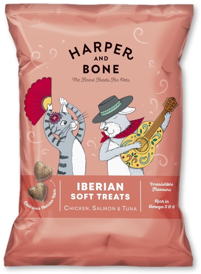 Harper and Bone Iberian šunka, kuře, losos a tuňák - pamlsek 90 g